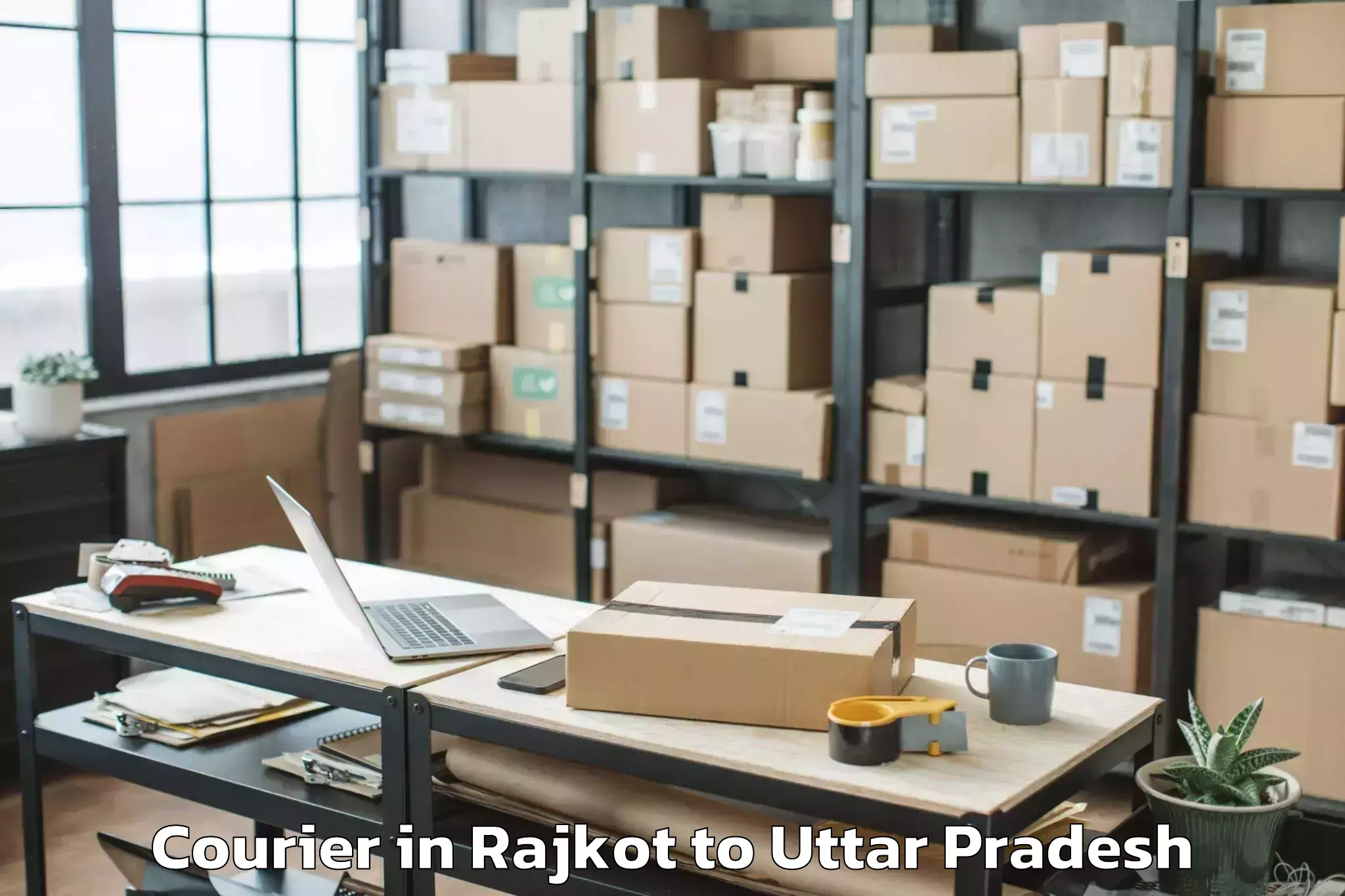 Efficient Rajkot to Bidhuna Courier